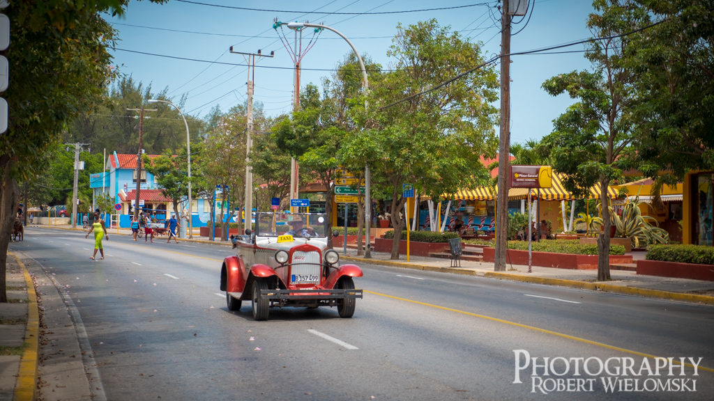 It was wonderful to see old school cars driving around in Varadero, Cuba.